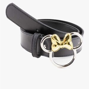 Disney Black Belt with Gold Bow Accent